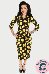 Miss Limoncello – Zesty Lemon Wiggle Dress